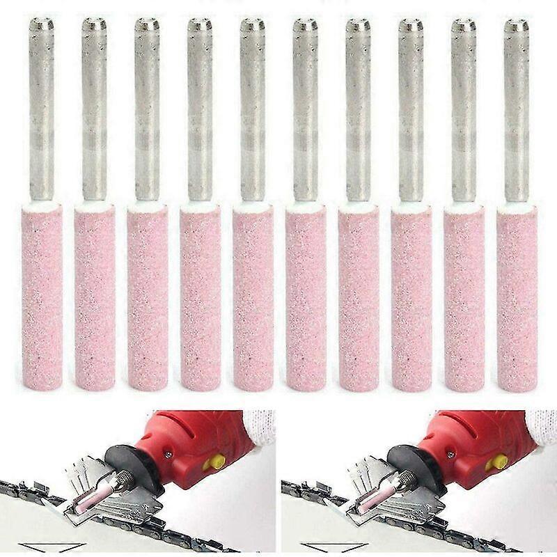 10pcs Chainsaw Sharpener Grinding Wheel File Chainsaw Chain Grinding Head 3