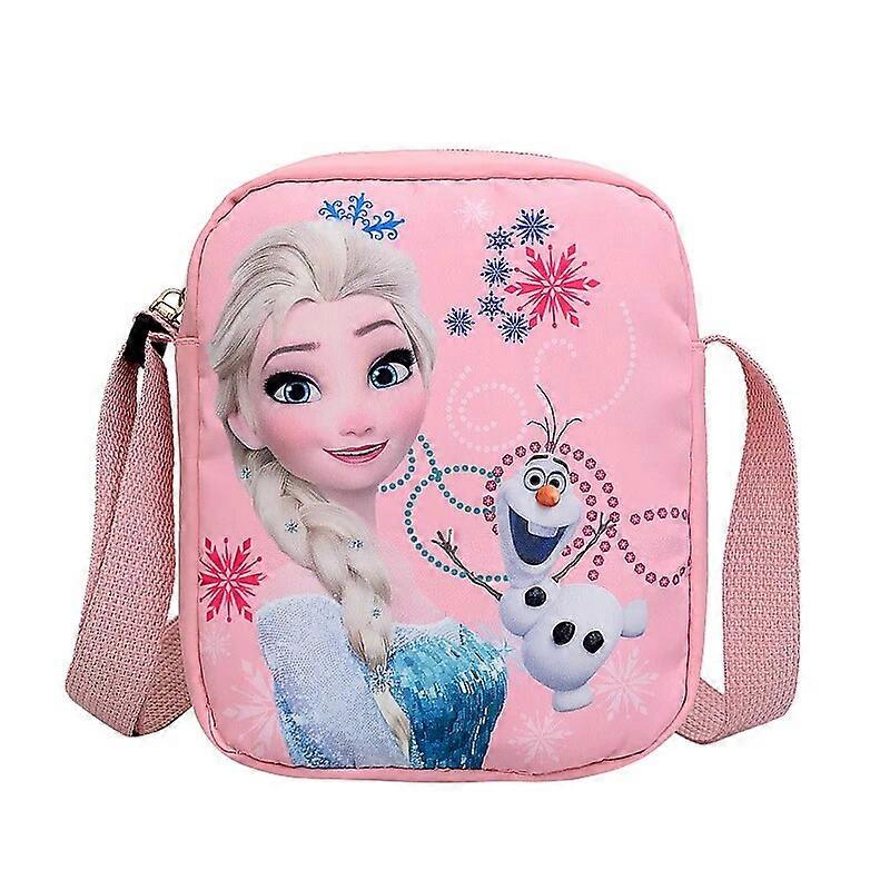 New  Frozen Elsa Princess Kawaii Cartoon Crossbody Bag Little Girl Fashion Printed Handbag Breathable Single Shoulder Bag