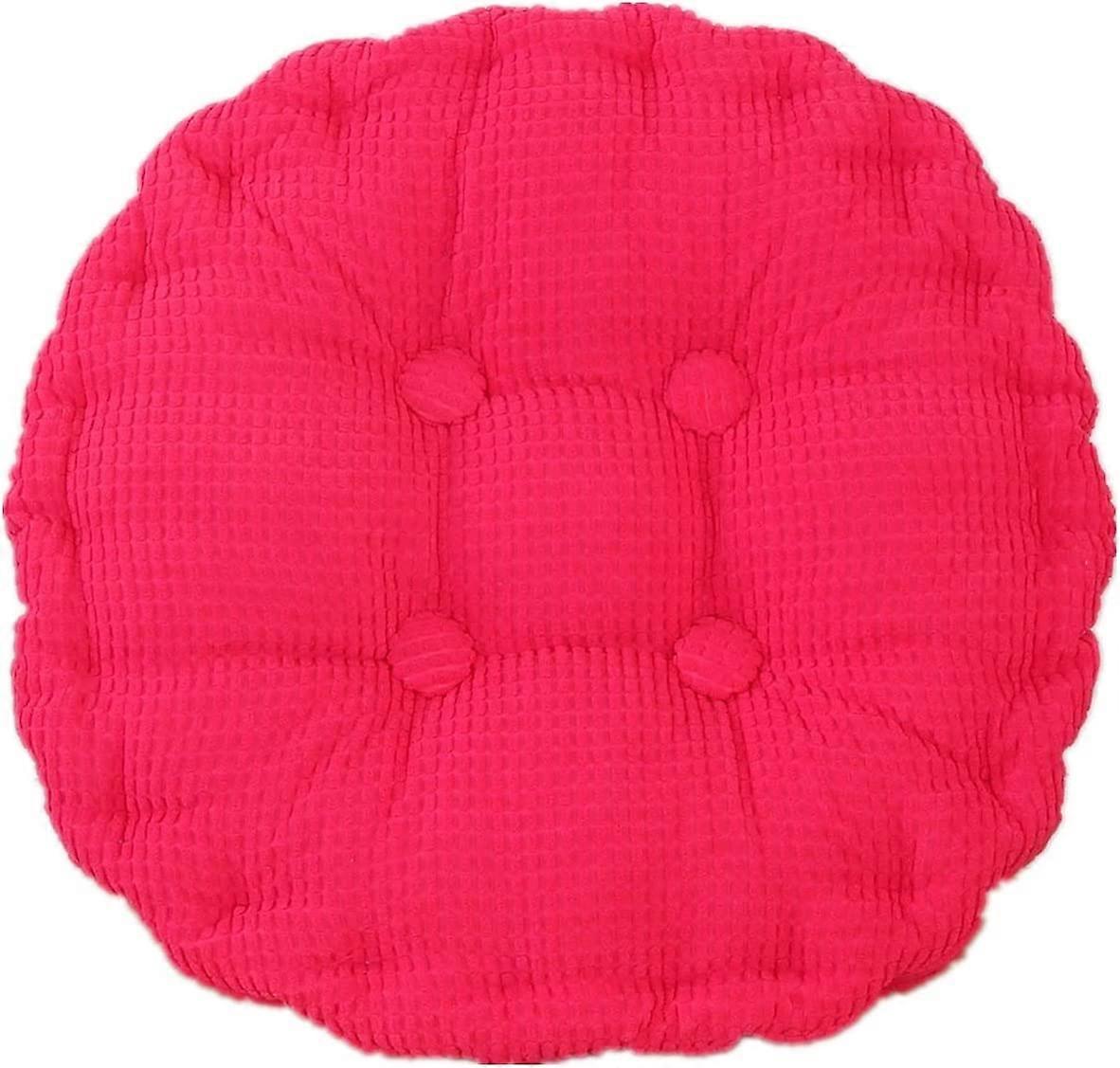 Rund stolsdyna för hem, kök, rosröd