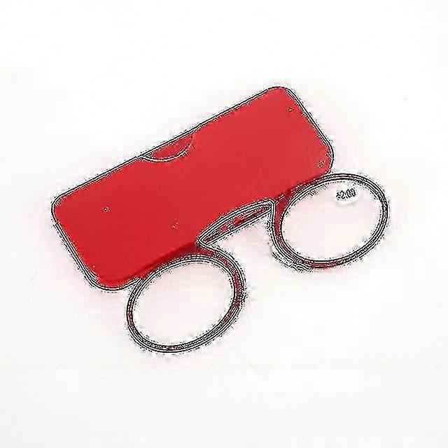 Portable Clip Nose Mini Reading Glasses With Nose Clip Men Women Readers Prescription Legless Eyeglasses 1.0 1.5 2.0 2.5 3.0 3.5
