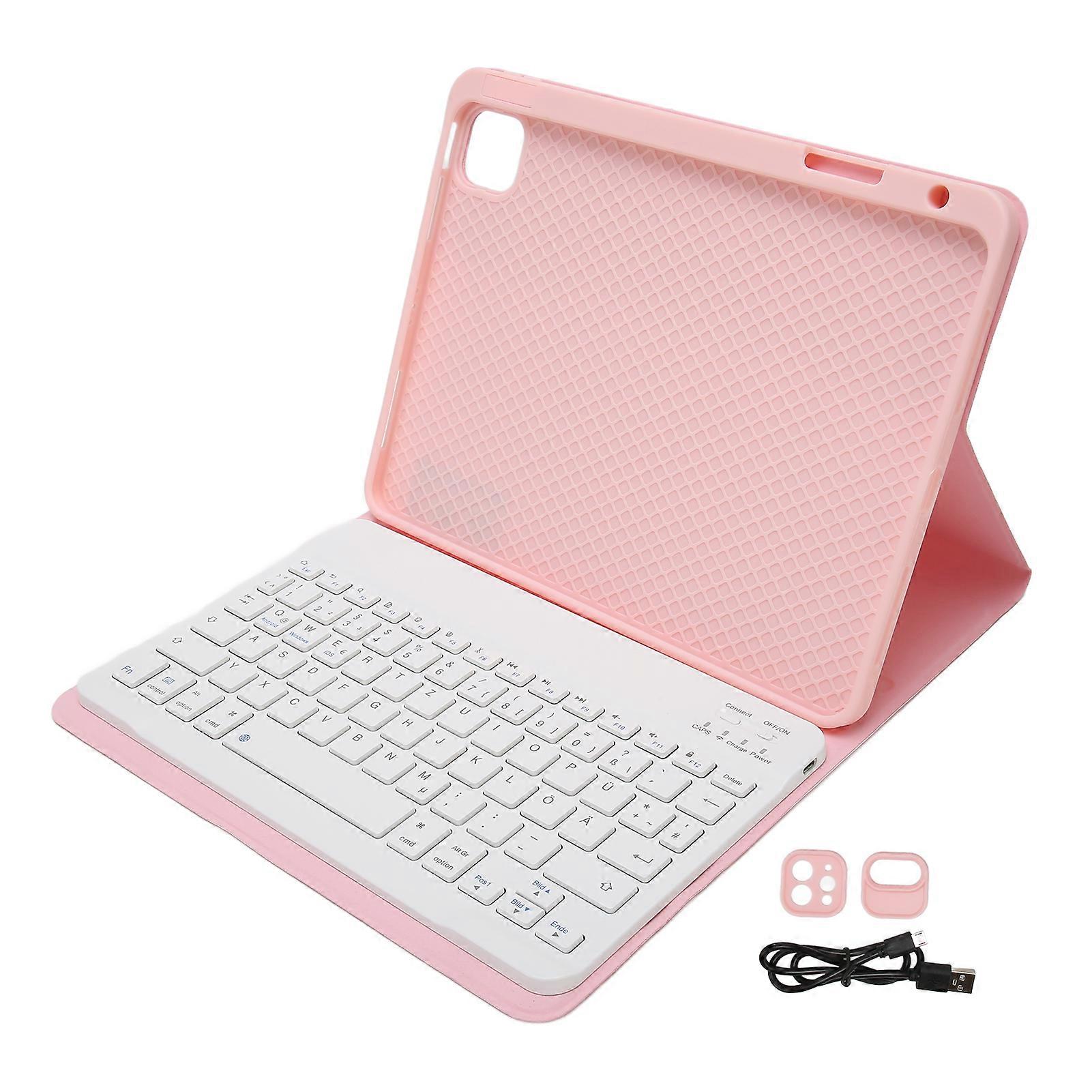 German Tablet Case with Keyboard for IOS Tablet Air 4 5 10.9 Inch for IOS Tablet Pro 11 Inch 32.8ft Smart Keyboard Case Pink YEMMA