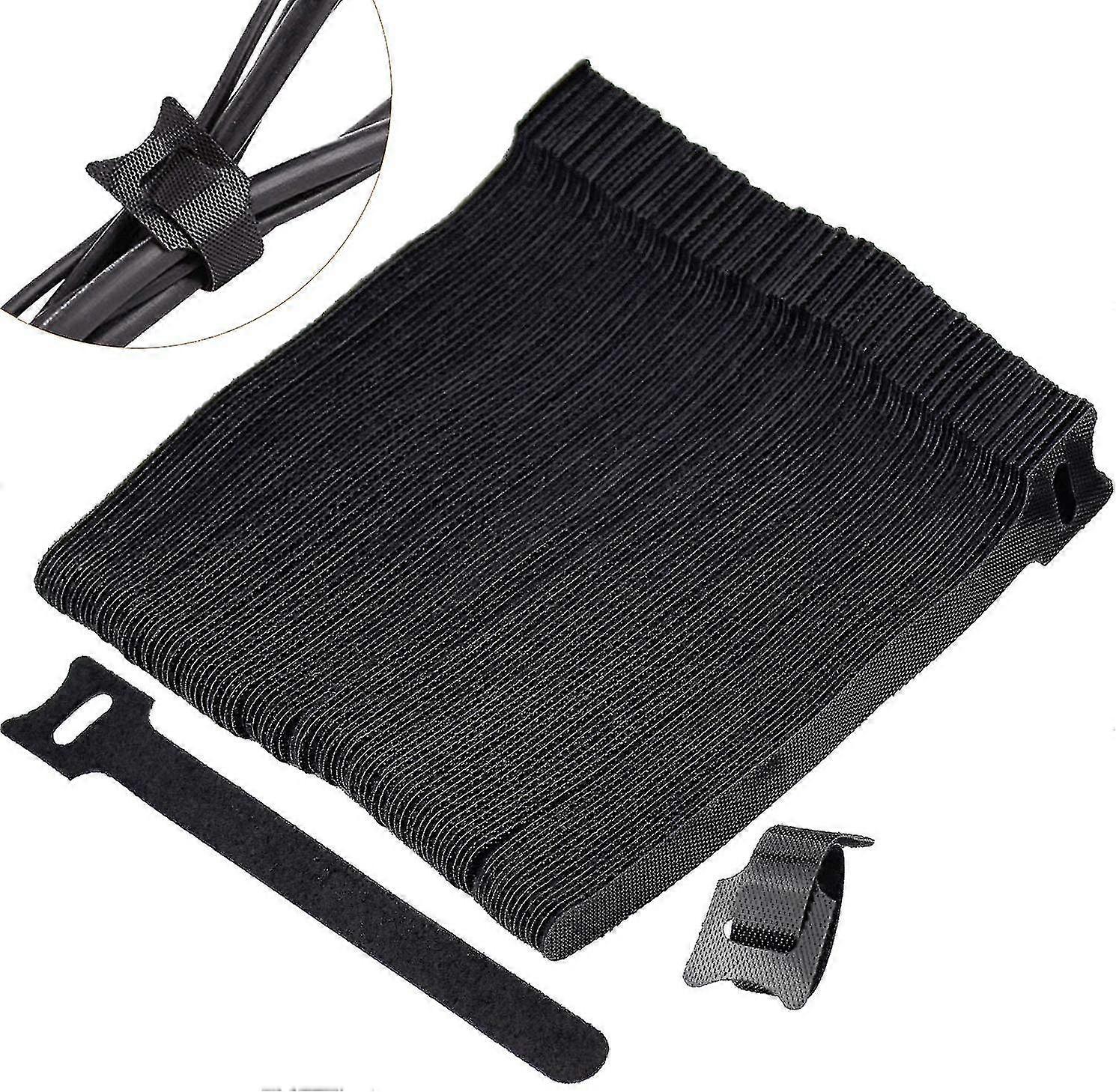 100 Piece Cable Tie, Cable Straps Set, Straps Reusable Cable, Cable Storage Organizer