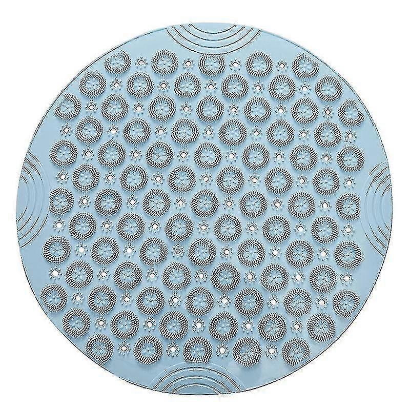 Bathroom Round Non-slip Mat, Washable, With Drain Hole And Washing Plate (c)