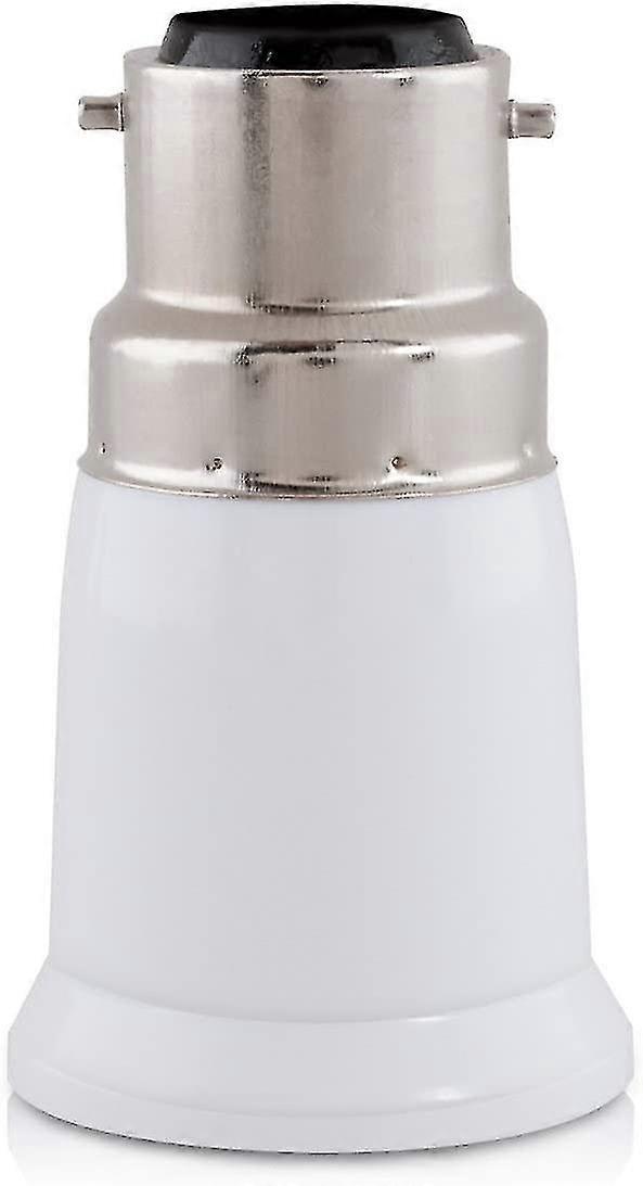 4x Socket Adapter - B22 To E27 Socket Converter - Bayonet Base Lamp Holder Adapter For Halogen Led Bulb