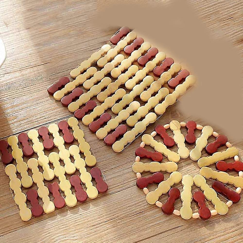 Set med 3st bambu trimetkudde, isolerad hållbar