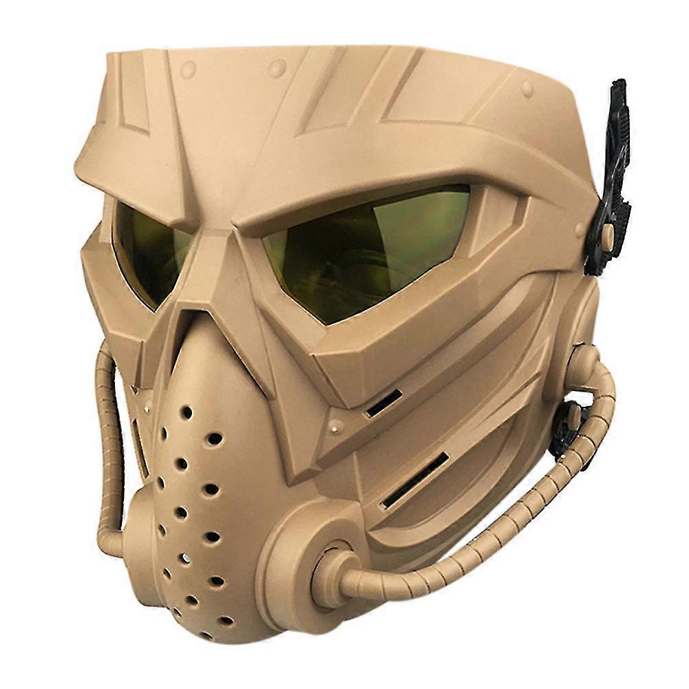 Airsoft Mask Fuld ansigtsmaske med øjenbeskyttelse kollision resistente for Halloween Airsoft Jagt Cs