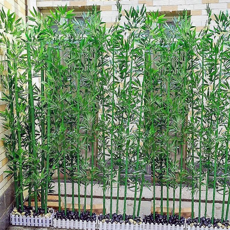 10 db / 2 db műbambusz levél műanyag hamis növény zöld bambusz ágak esküvőre kezdőlap szálloda iroda dekoratív virágok
