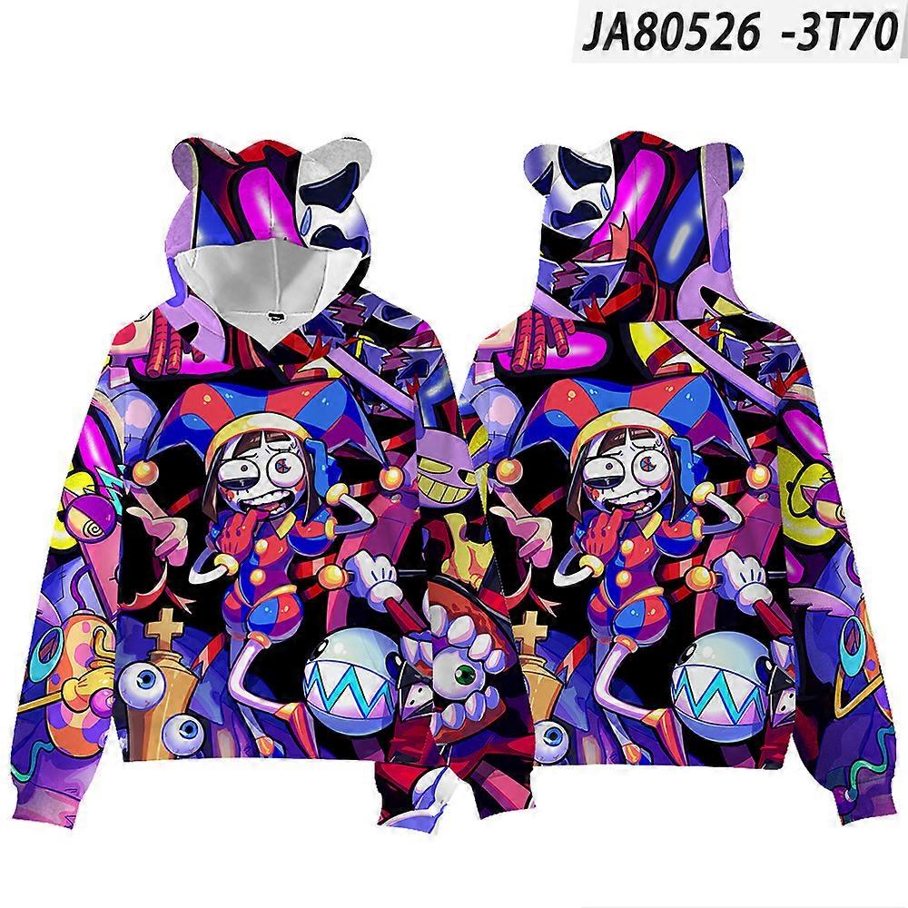 Niesamowita bluza z kapturem Digital Circus Magical Digital Circus Cat Ears