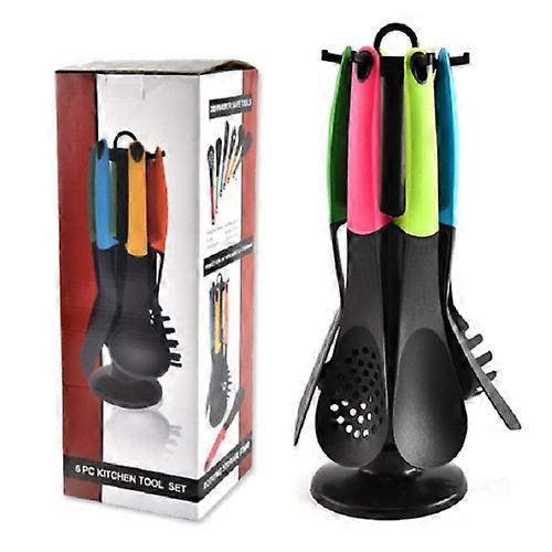 6 in 1 Kitchen Nylon Kitchenware Non-Stick Cooking Shovel Spoon Set,Durable