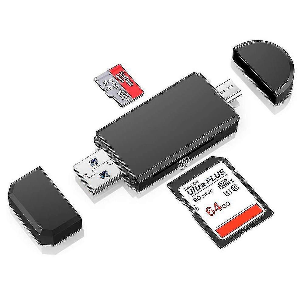 קורא כרטיסי Sd/micro SD, קורא כרטיסי זיכרון מסוג USB C ו- USB 2.0