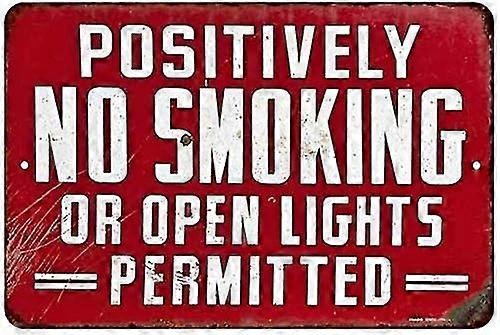 Não fumar Vintage Retro Reprodução Presente 8x12 polegadas OU 12x16 polegadas acabamento fosco Metal Modo 4925