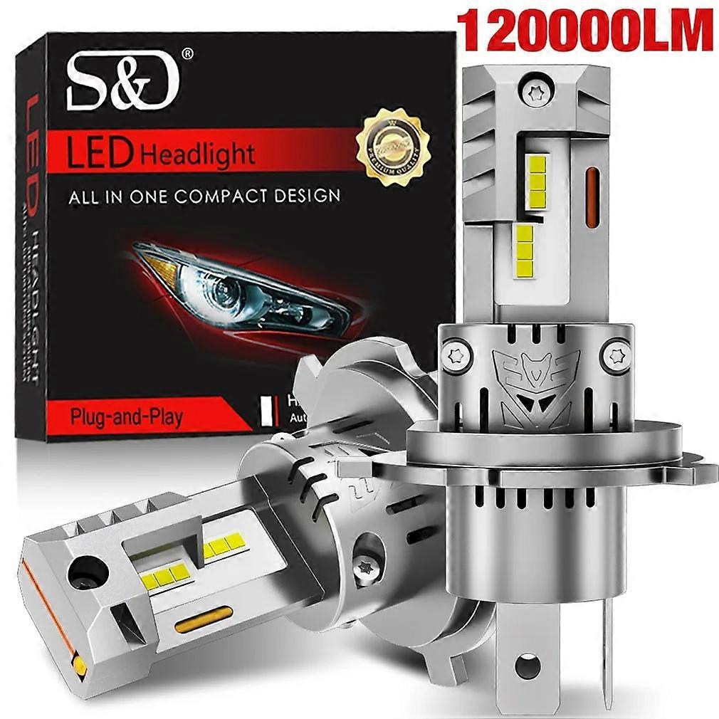 120000LM H4 LED Headlight Bulbs Canbus H7 Led 3570 CSP High Low Beam Car Light Turbo Led Diode Lamp Auto 12V 6500K