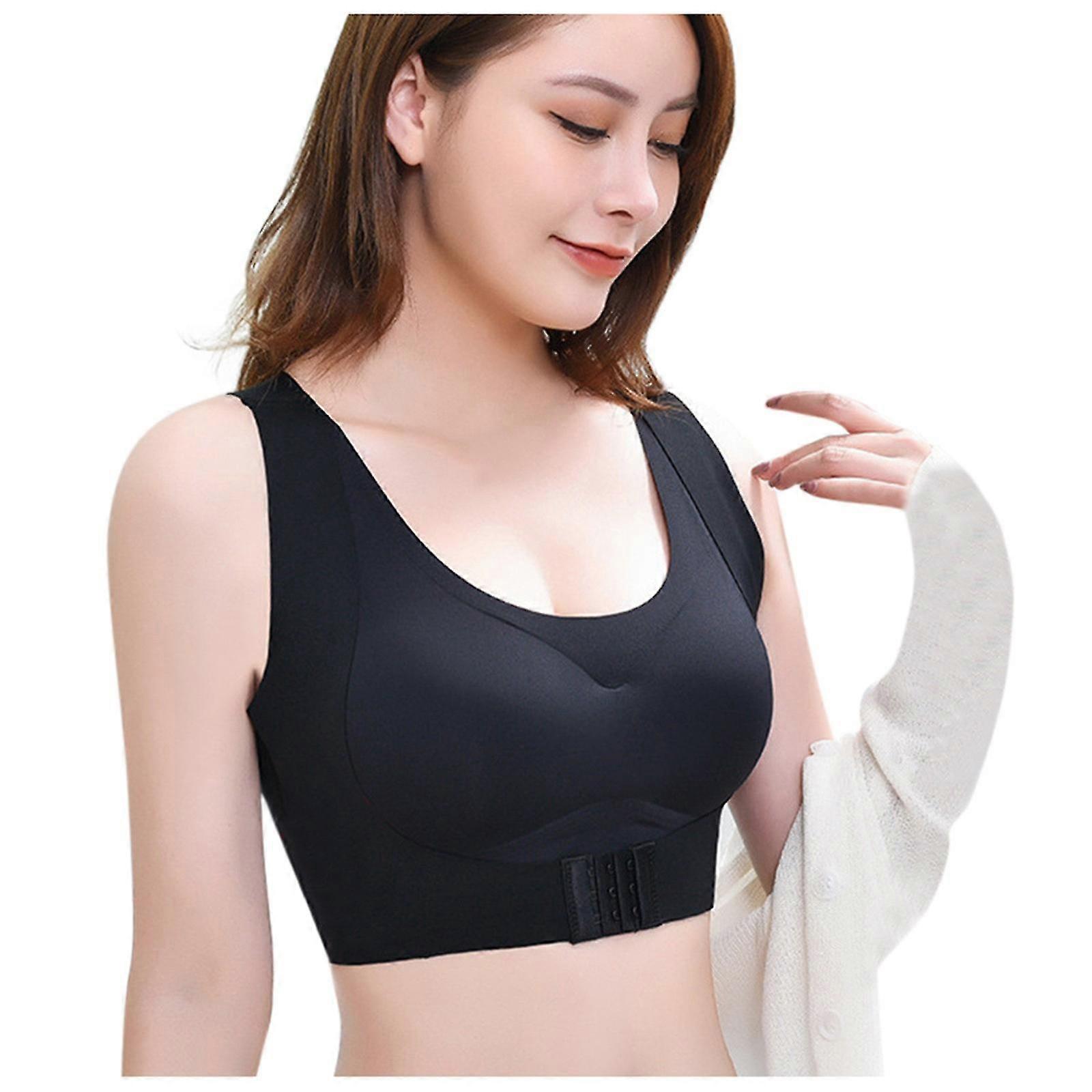 Gathering Adjustable Bra Without Steel Ring Front Buckle Beautiful Back Bra