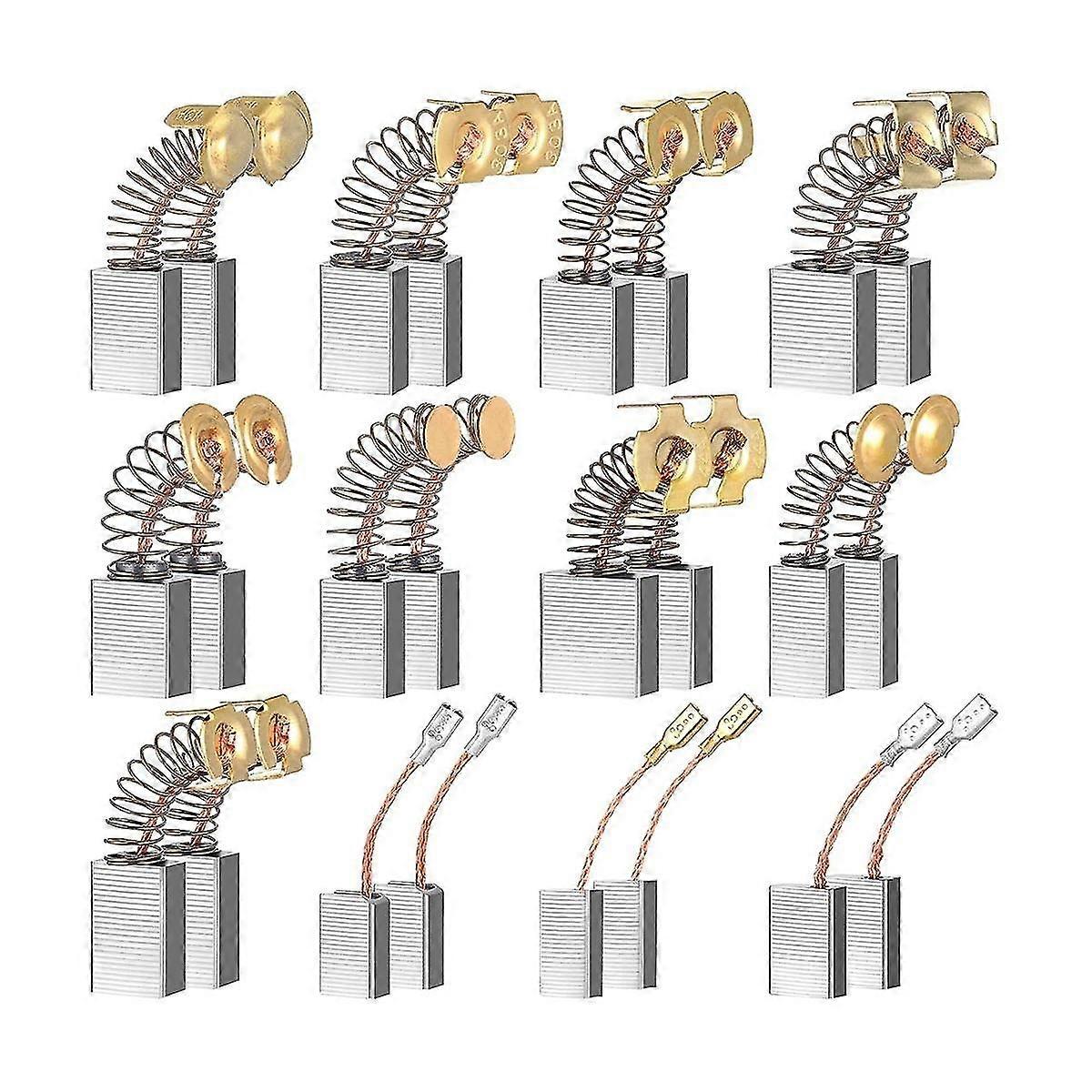 Electric Motor Brushes Carbon Brushes Replacement Part - 24 Pcs, 12 Different Sizes