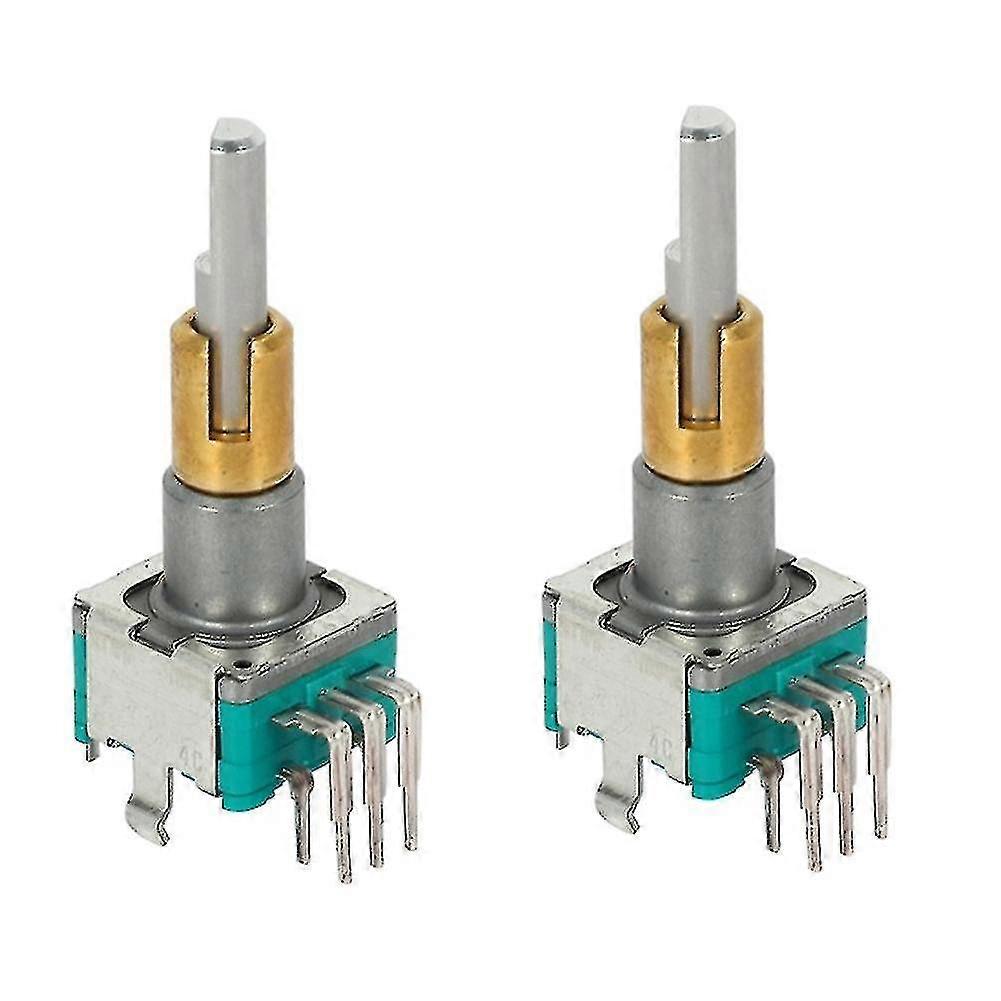 2pcs Ec11ebb24c03 Dual Axis Encoder With Switch 30 Positioning Number 15 Pulse Point Handle 25mm PXCL