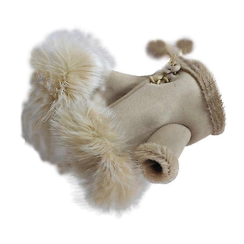 1pair Wool Fingerless Gloves-c