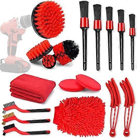 18 stuks car cleaning tools kit