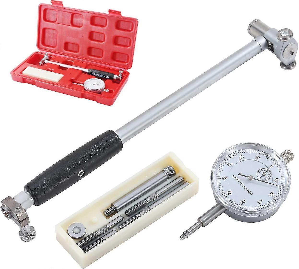 Bore Gauges, 50-160mm Metric 0.01mm Precision Dial Bore Diameter Indicator Engine Cylinder Internal Hole Milling Measuring Tool Kit
