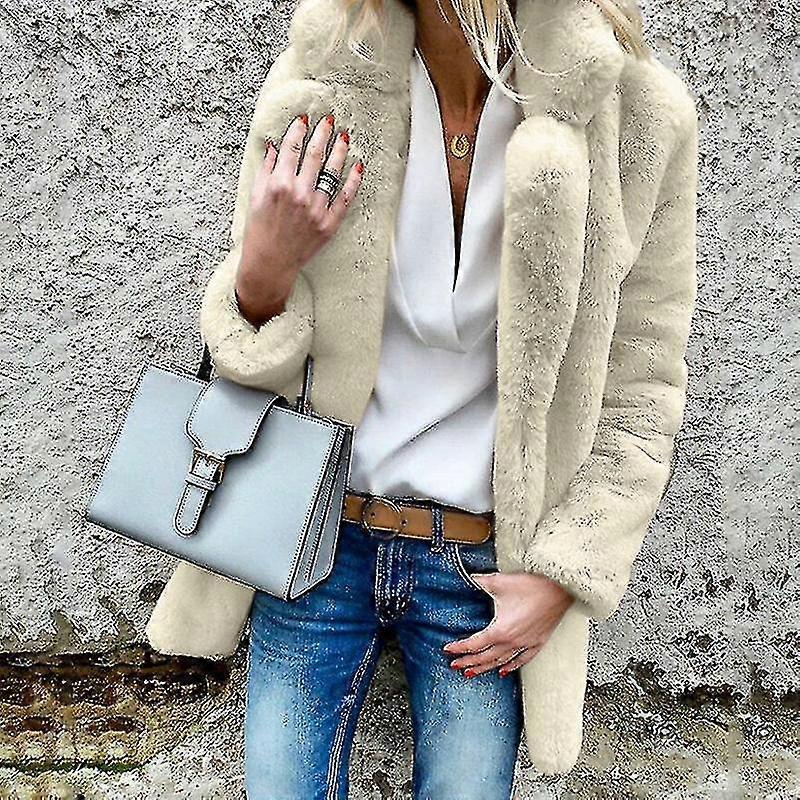 Donna Fluffy Coat Jacket Outwear