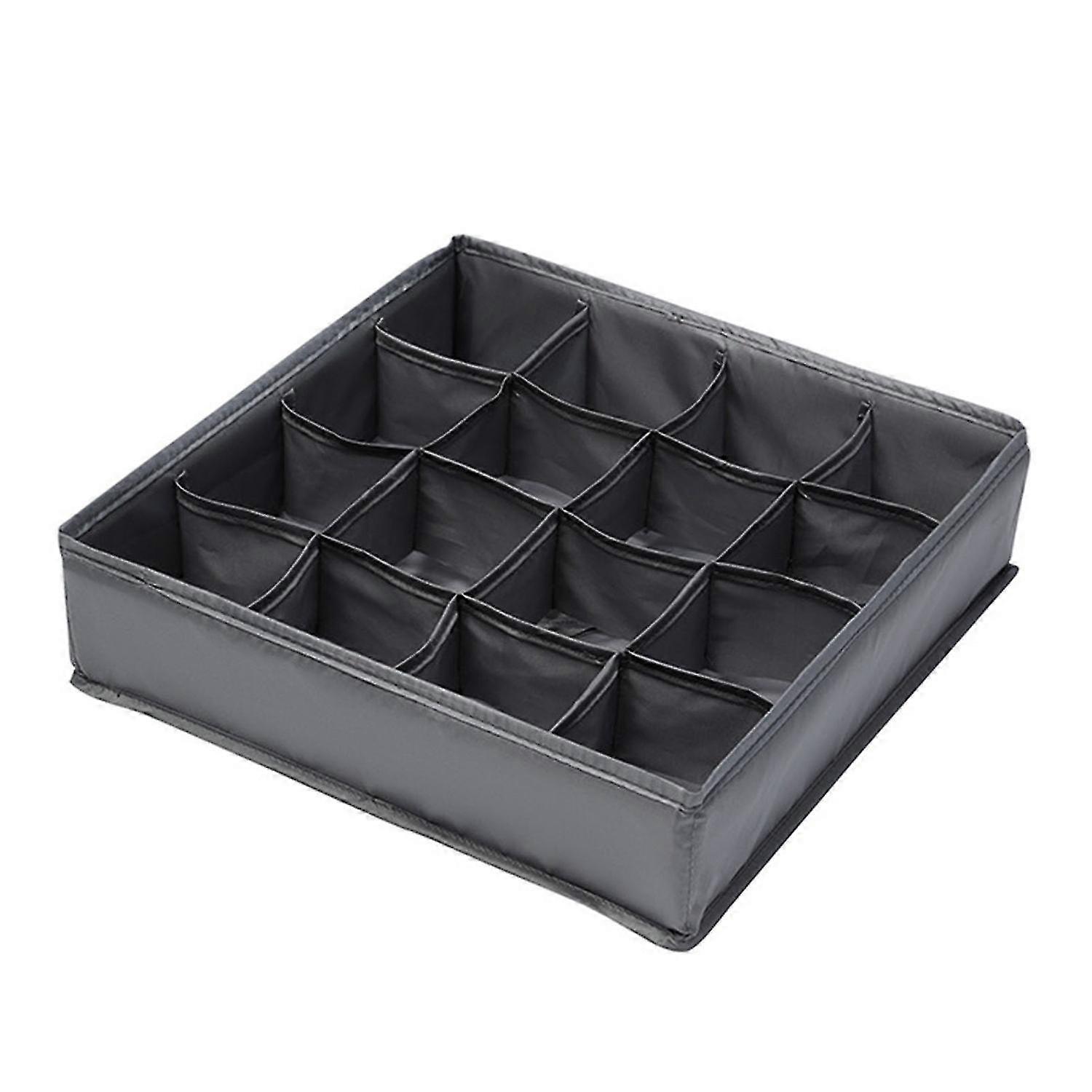 16 Grids Collapsible Underwear Organizer Saving Space Polyester Foldable Design Wardrobe Organizer f-ZZY