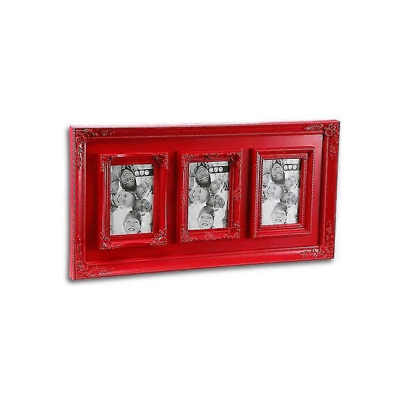 Photo Frame Multiple Red (2 X 29 X 57 Cm)