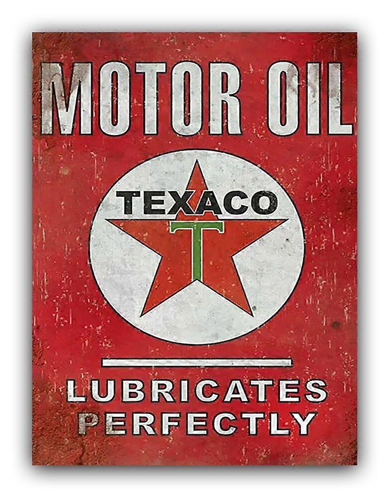 Texaco Style Metal Garage Signs Workshop Shed Various Designs Mode-331