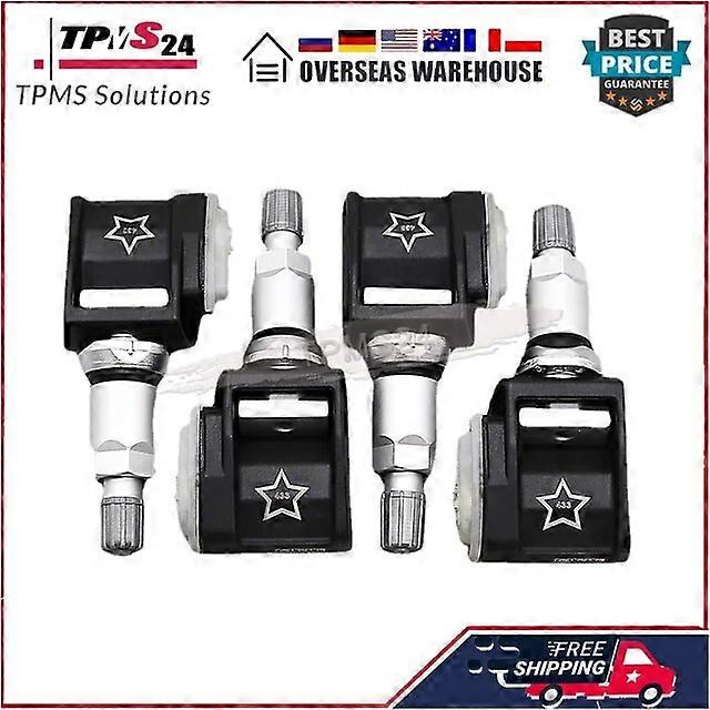 Motor Vehicle Sensors 4X For BMW 5-Series G30 7-Series G11 BMW X3 X4 X6 X7 Mercedes-Benz A E GLE-Class 433MHz TPMS SENSOR 36106887140 A0009052102