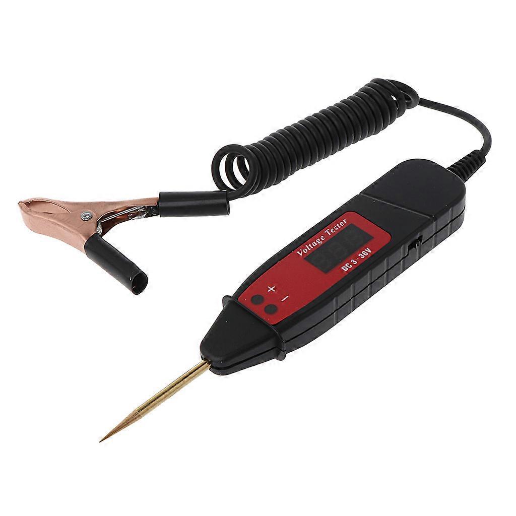 Spring Line Car Electric Voltage Test Pen Probe Detector Tester With LED Light
