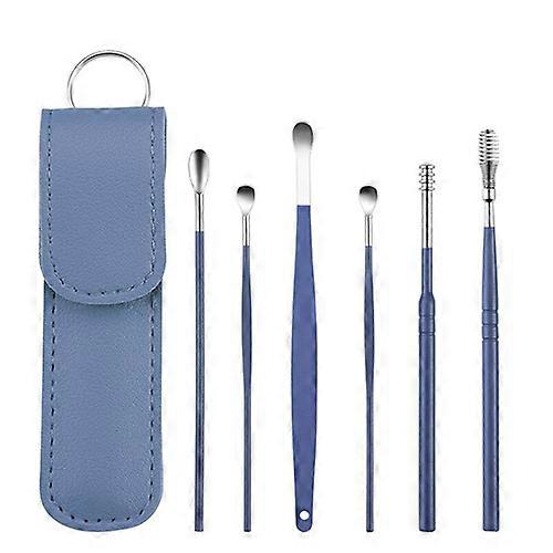 Čistič uší Odstraňovač ušního mazu Nástroj Vyndejte ušní maz Lžíce Spirála Uši Vytvrzovací sada