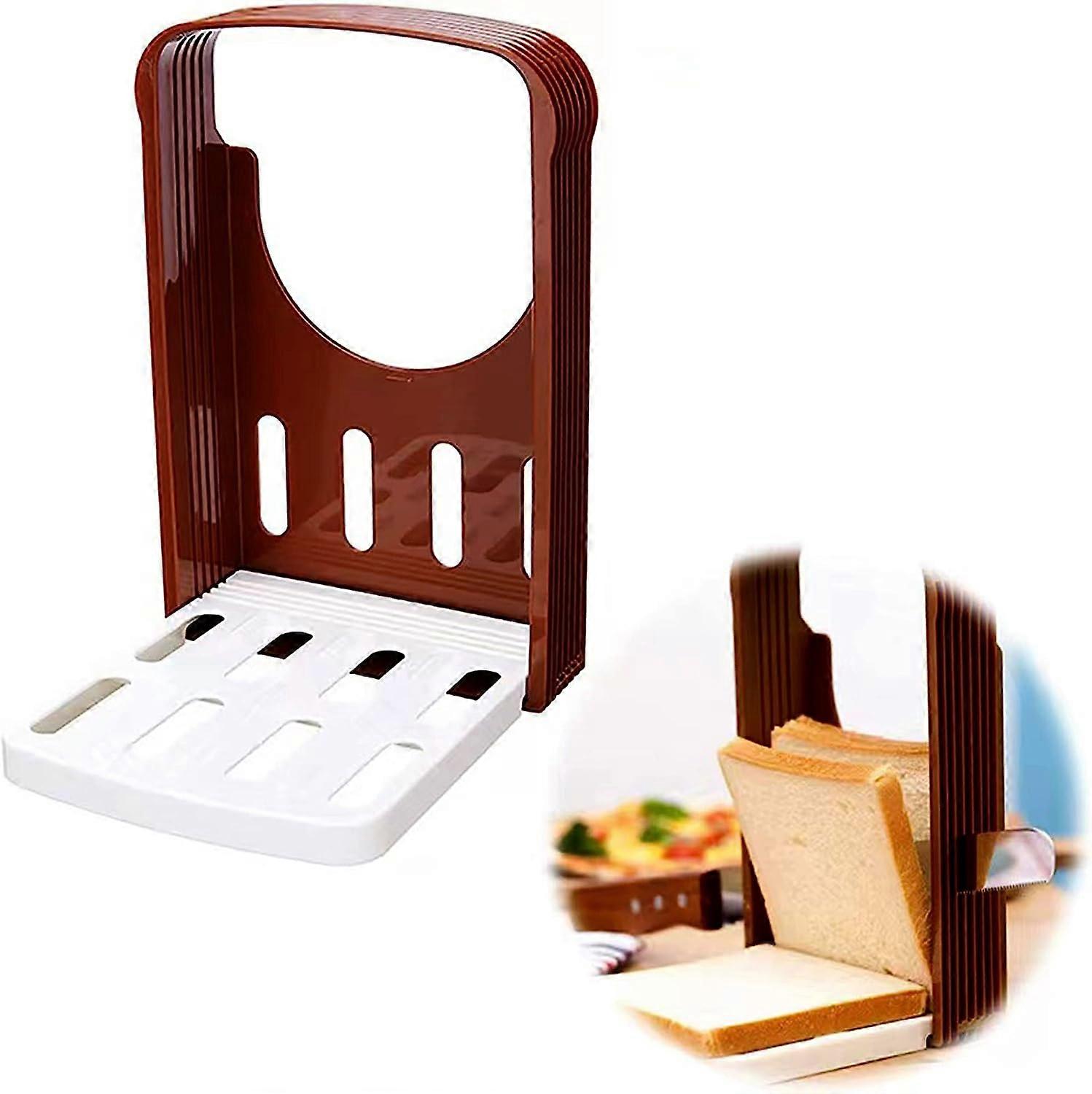 Bread Slicer, Kitchen Accessories,bread/bake,Compact Foldable Bread Sandwich Toast Bread Slicer