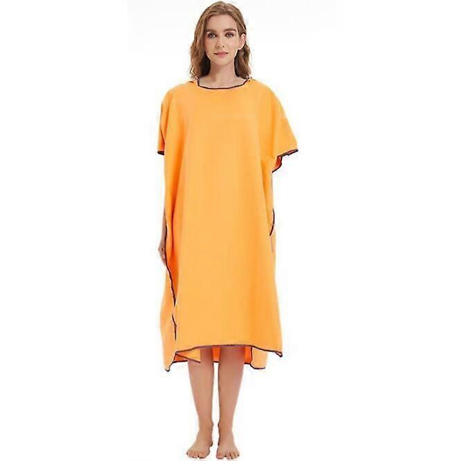 Men's And Women's Microfiber Hooded Bathing Gown With Hood Quick Dry Towel