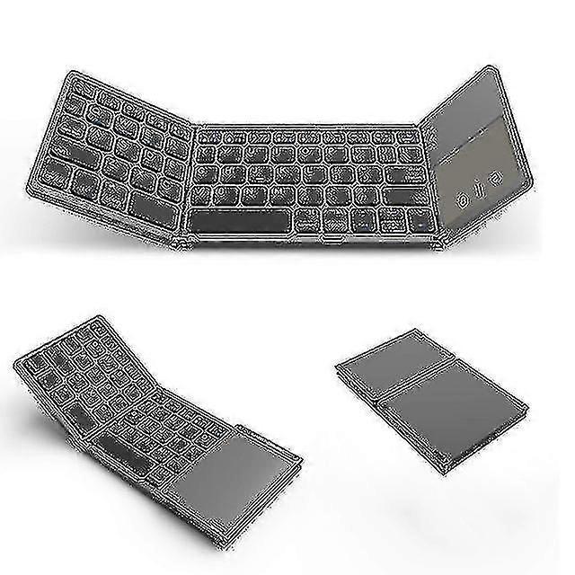 Jcsw Foldable Bluetooth Keyboard Rechargable Portable Mini Usb Wired Keyboard Withtouchpad Mouse For Android Pc Tablet