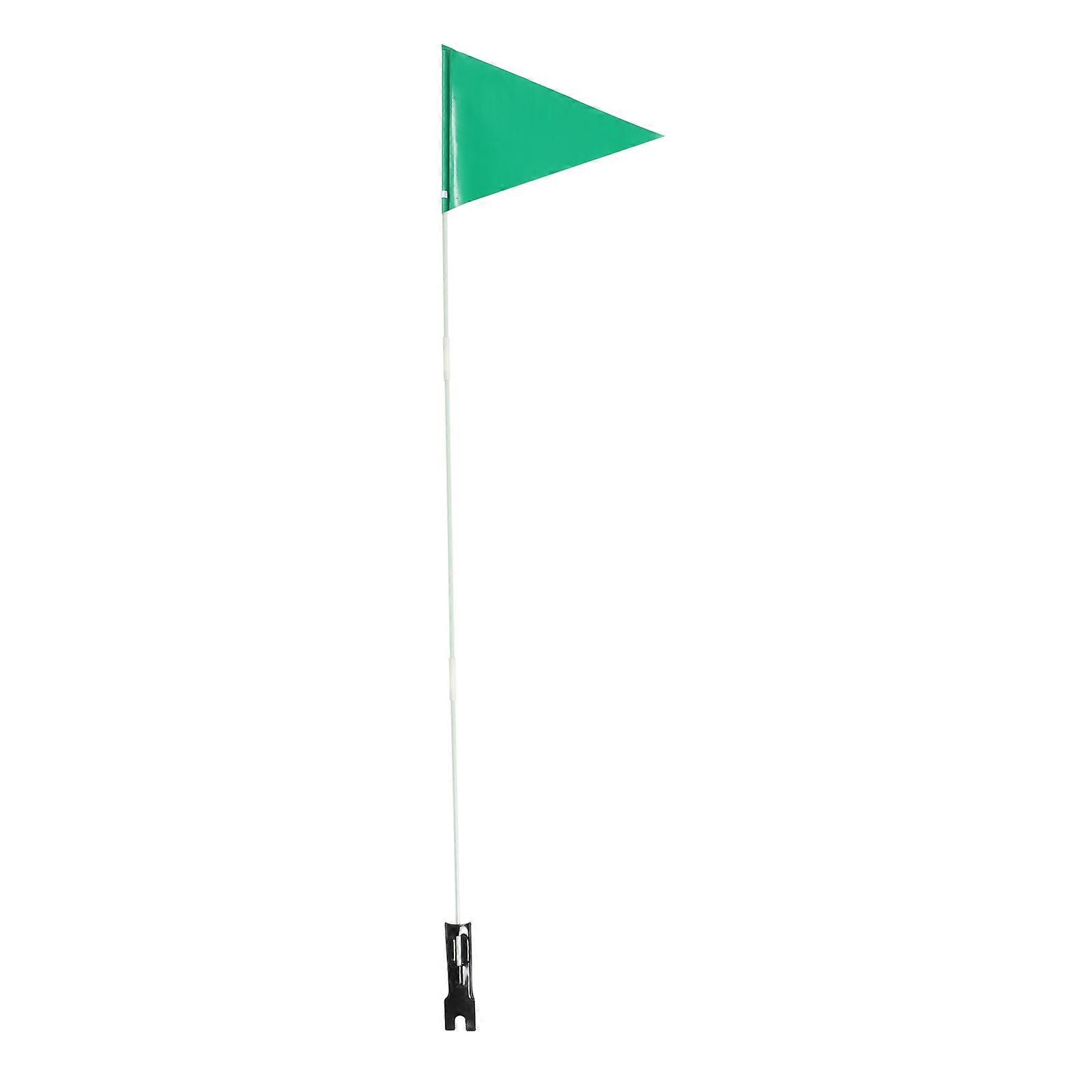 1 Set Bike Safety Flag Adjustable Pole Children's Tail Triangular Adjustable Flag