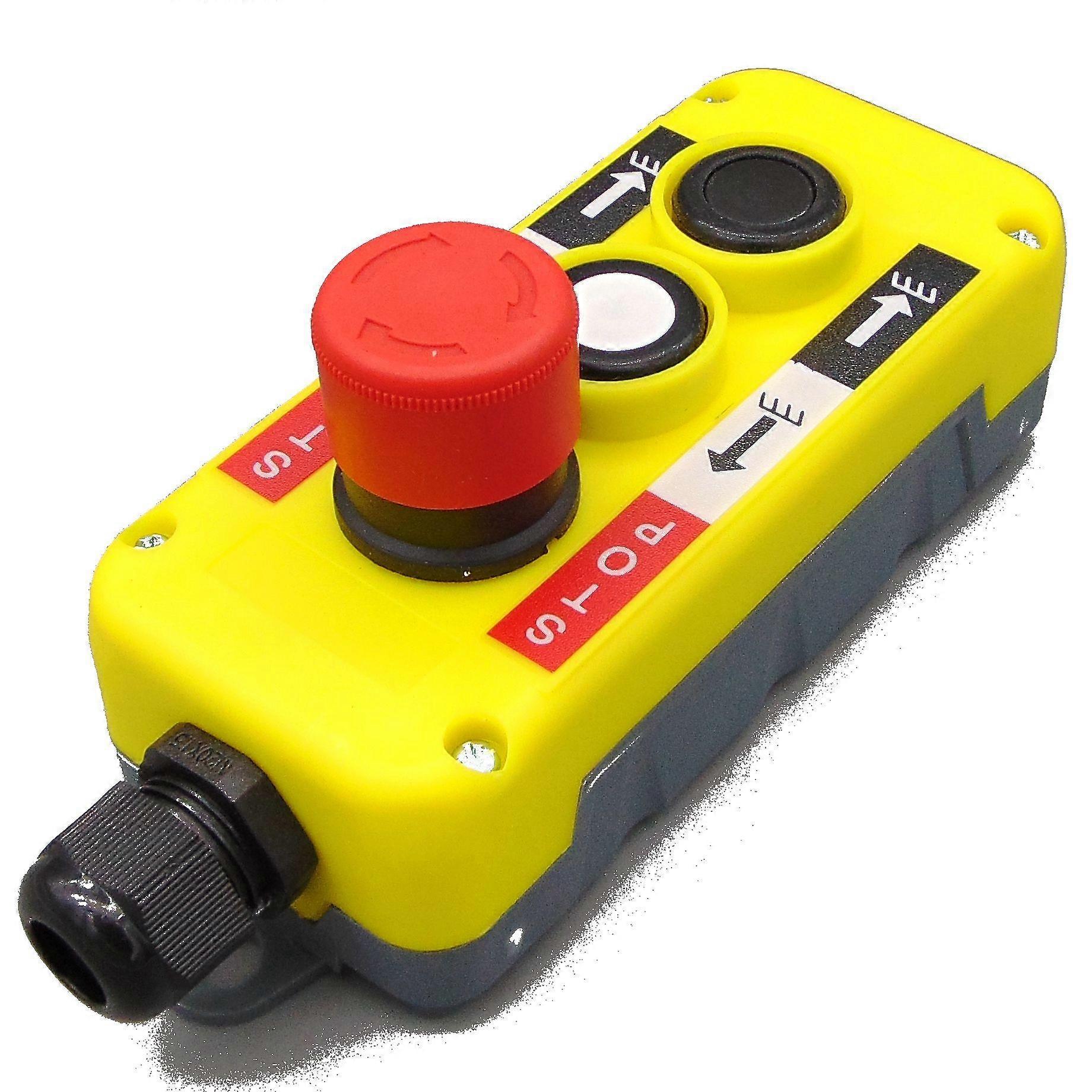 Electric Crane Hoist Control Station Waterproof Industrial Push Button Switch