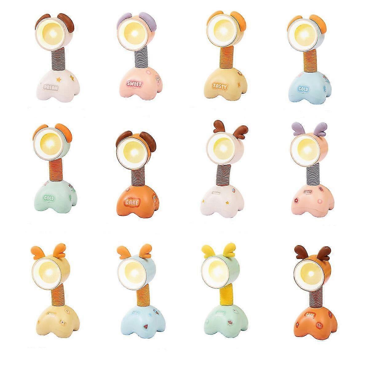 6 قطع لطيف ضوء الليل للأطفال، مصغرة بقيادة على شكل مصباح مكتبي، هدايا عيد ميلاد عيد الميلاد