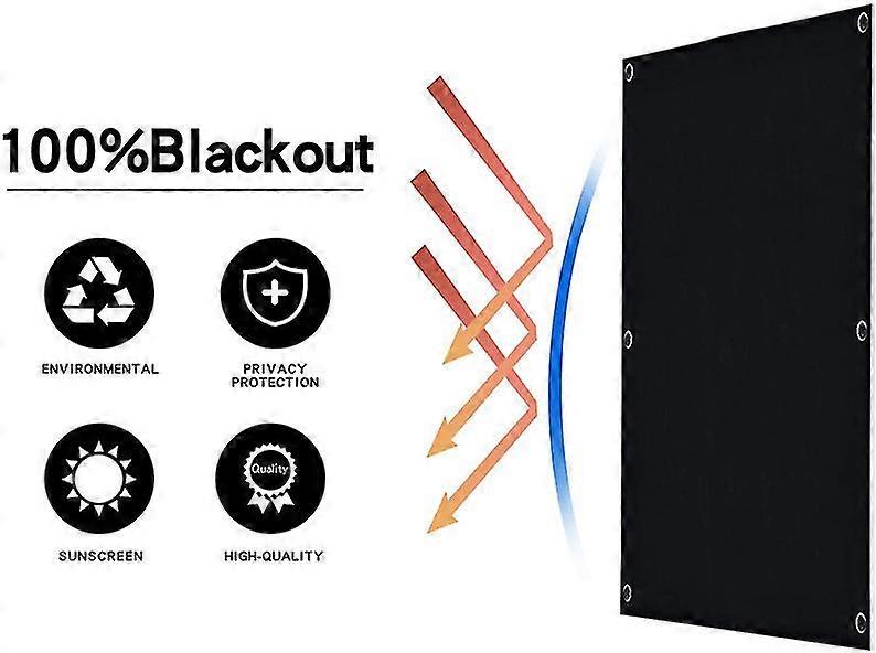 Blackout Curtain Portable Travel Blackout Blind Blackout Cloth With 7 Suction Cups 57*100cm/22.44*39.37inch