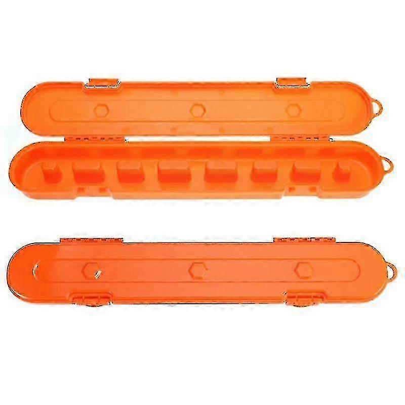 Caso da corrente da motosserra, caixa organizadora da corrente da motosserra para 10 polegadas 16 polegadas 18 polegadas 20 polegadas da motosserra (laranja)