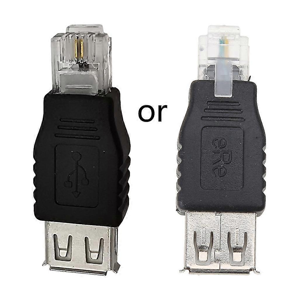 6p2c Rj11 Ethernet Cable Plug Adapter, Usb A To Rj11 Converter