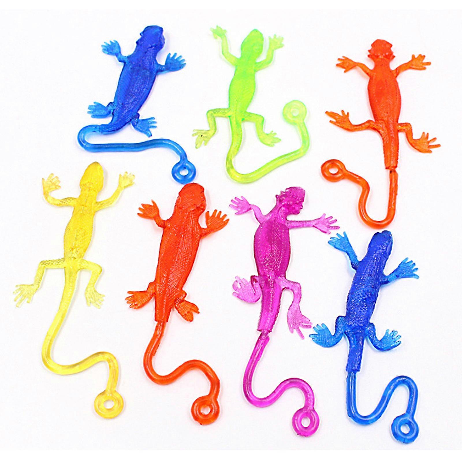 Stick Wall Lizard Toy Elastic Pressure Reliever Decompressing Funny Indoor Game