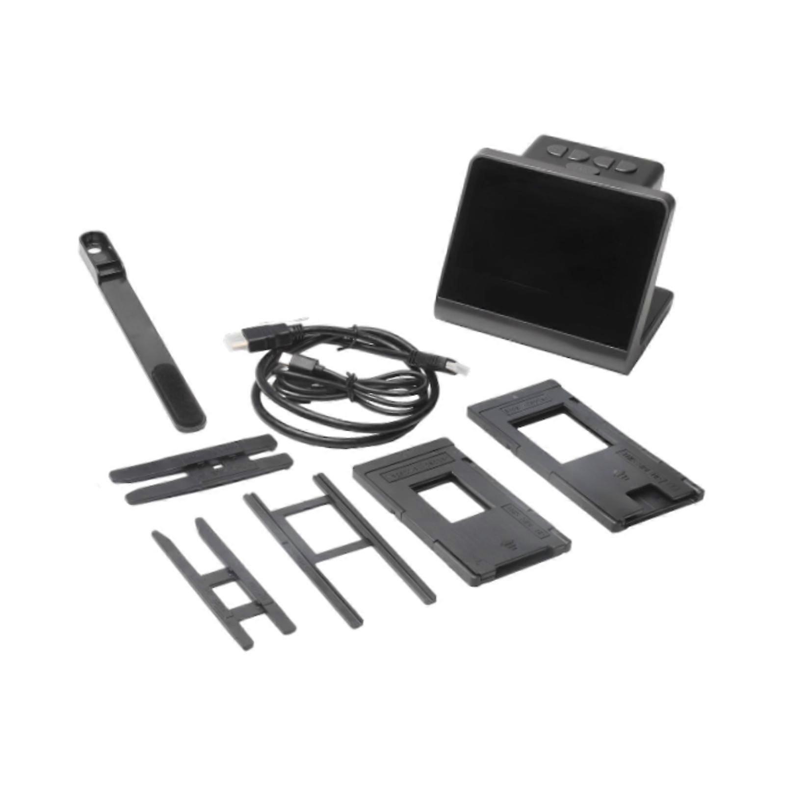 Film Scanner Easy Use with 5 LCD Screen Black High Resolution Photo Scanner
