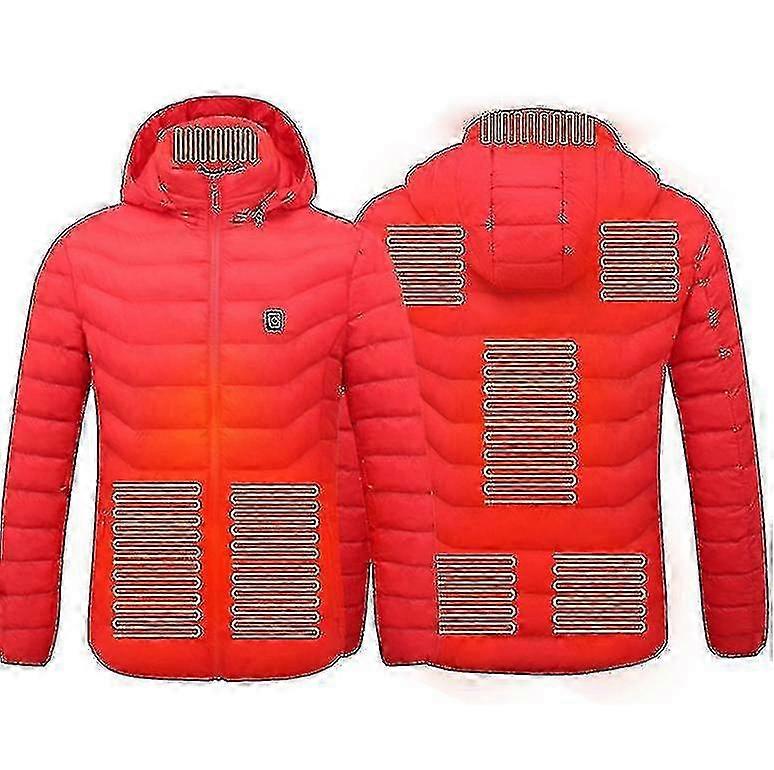 Heated Jacket Winter Outdoor Warm Electric Heating Coat 8 Heating Zones