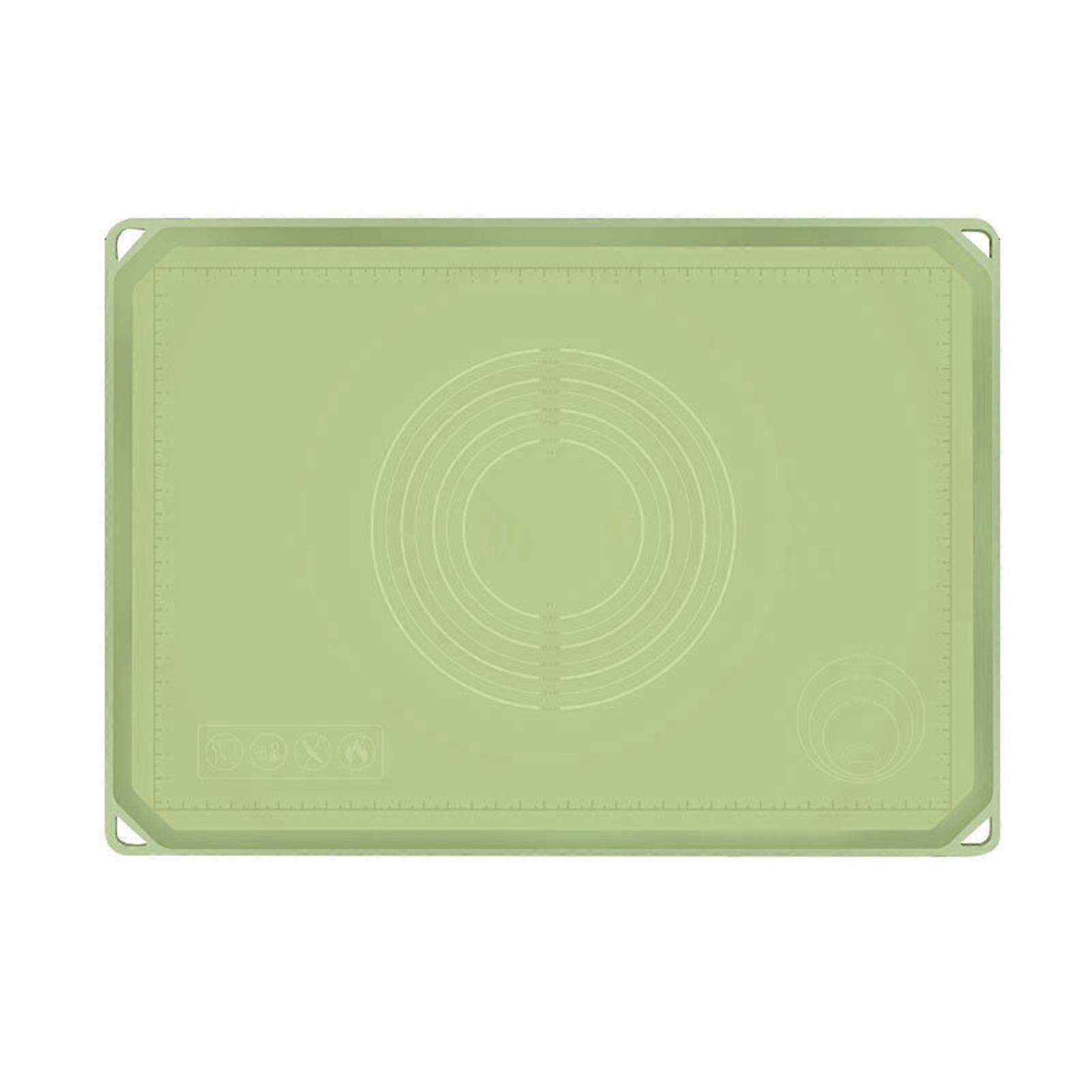 Baking Mat Accurate Scale Heightened Edge Splash-Proof High Temperature Resistant Non-stick Silicone Extra Thick Large Dough Rolling Mat Kitchen Gadge