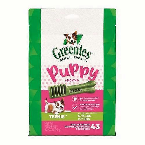 Greenies Puppy 6+ 个月狗牙科零食,Teenie,12 盎司