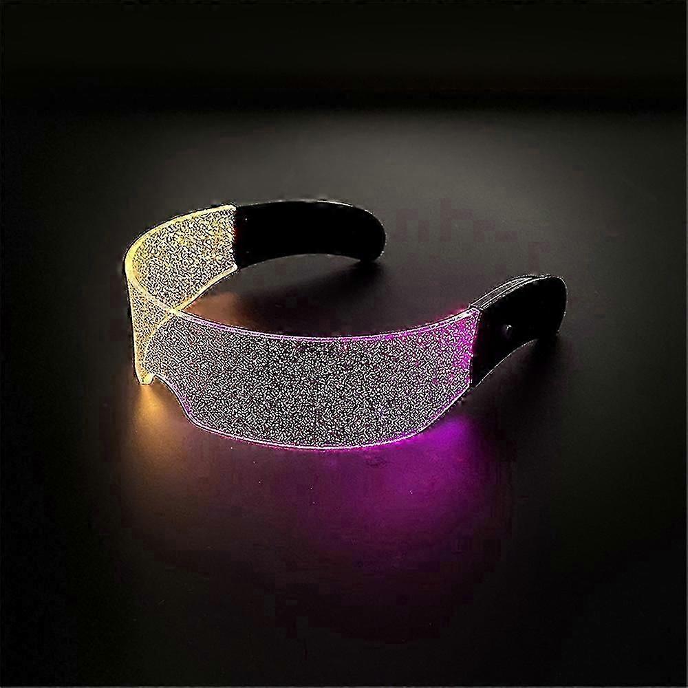 Futuristic LED Glasses Glow Adjustable Cyberpunk Glasses Multi-modes for Party
