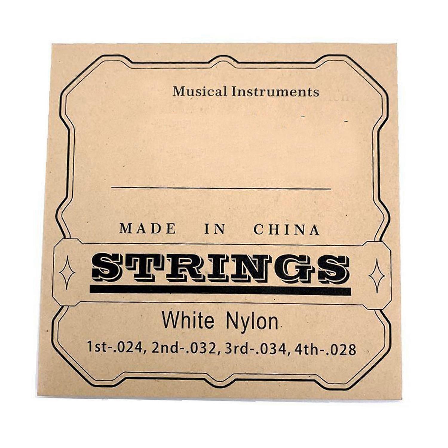 4Pcs Ukulele Strings Clear Beautiful Sound Professional Nylon Strings Replacement for 23in 26in Ukul