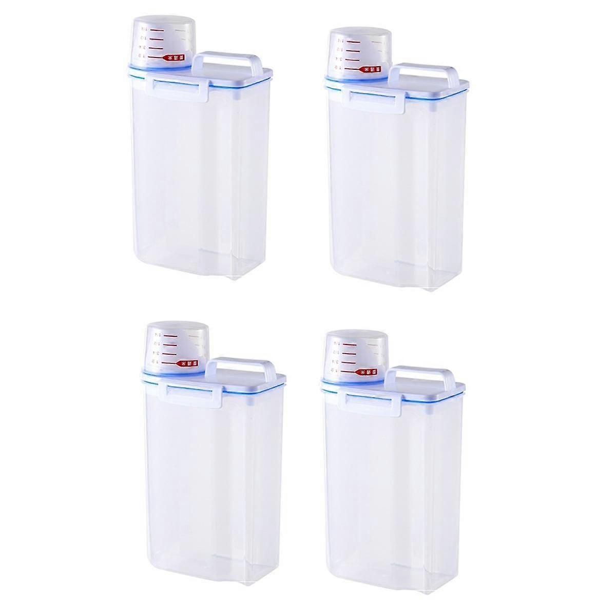 Rice and Grain Food Storage Jars Storage Jars with Measuring Cups ...