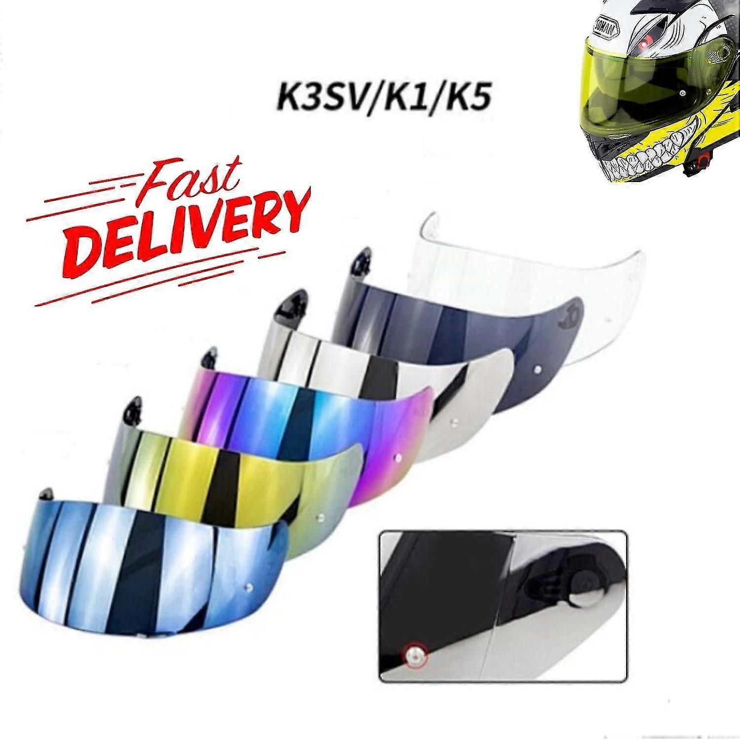 오토바이 헬멧 바이저 AGV K5 K3sv K1 헬멧 안경 렌즈 풀 페이스 김서림 방지, 100% 새로운