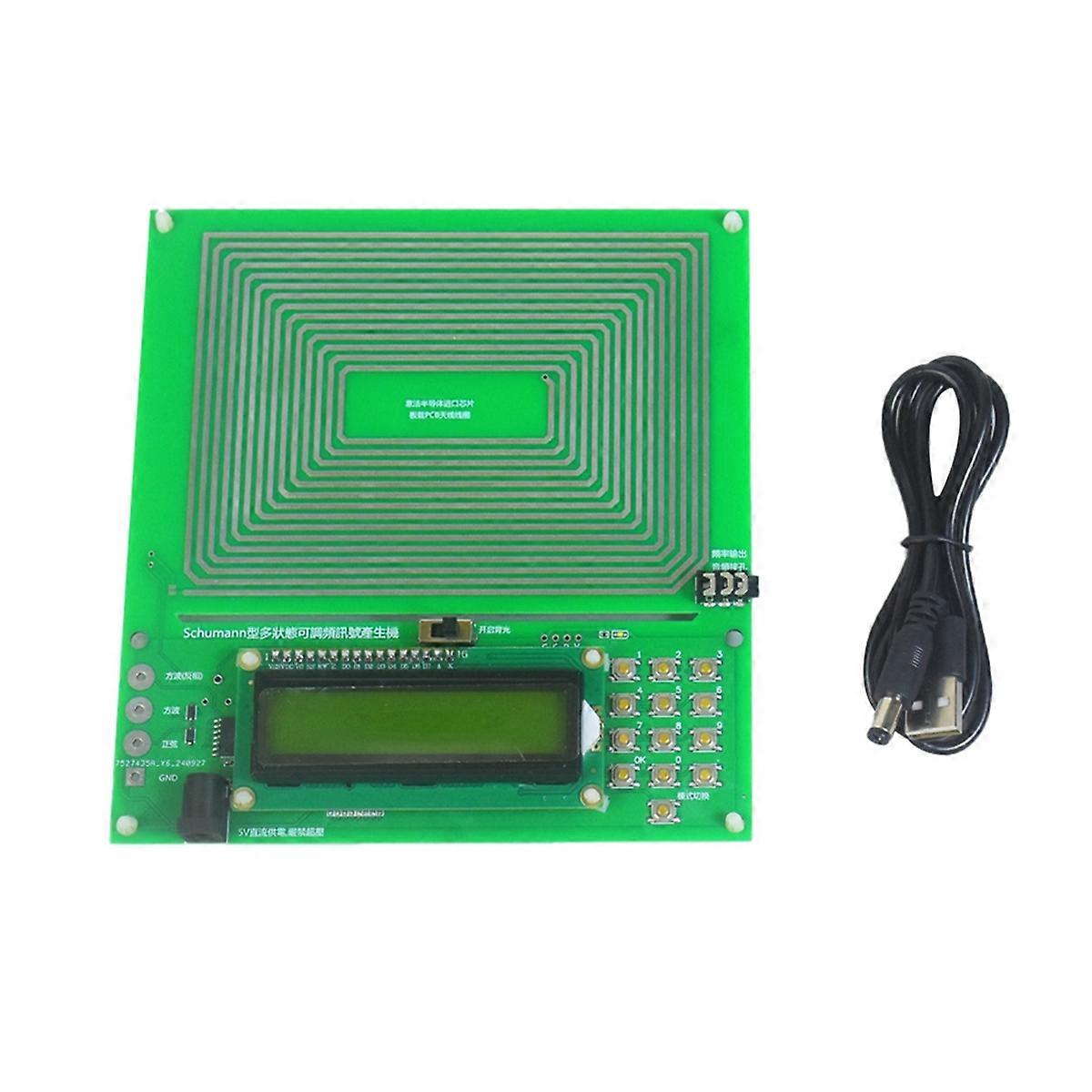 7.83Hz Wave Generator 0.01Hz-100000Hz Adjustable FM Signal Generator Pure Sine Audio Resonator Sine Wave