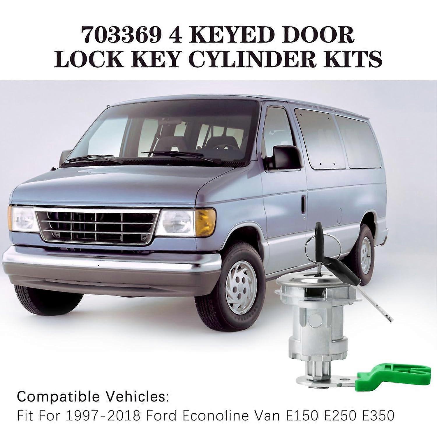 FULL FOR Ford E150 E250 Econoline Van E350 KEYED ALIKE DOOR LOCK