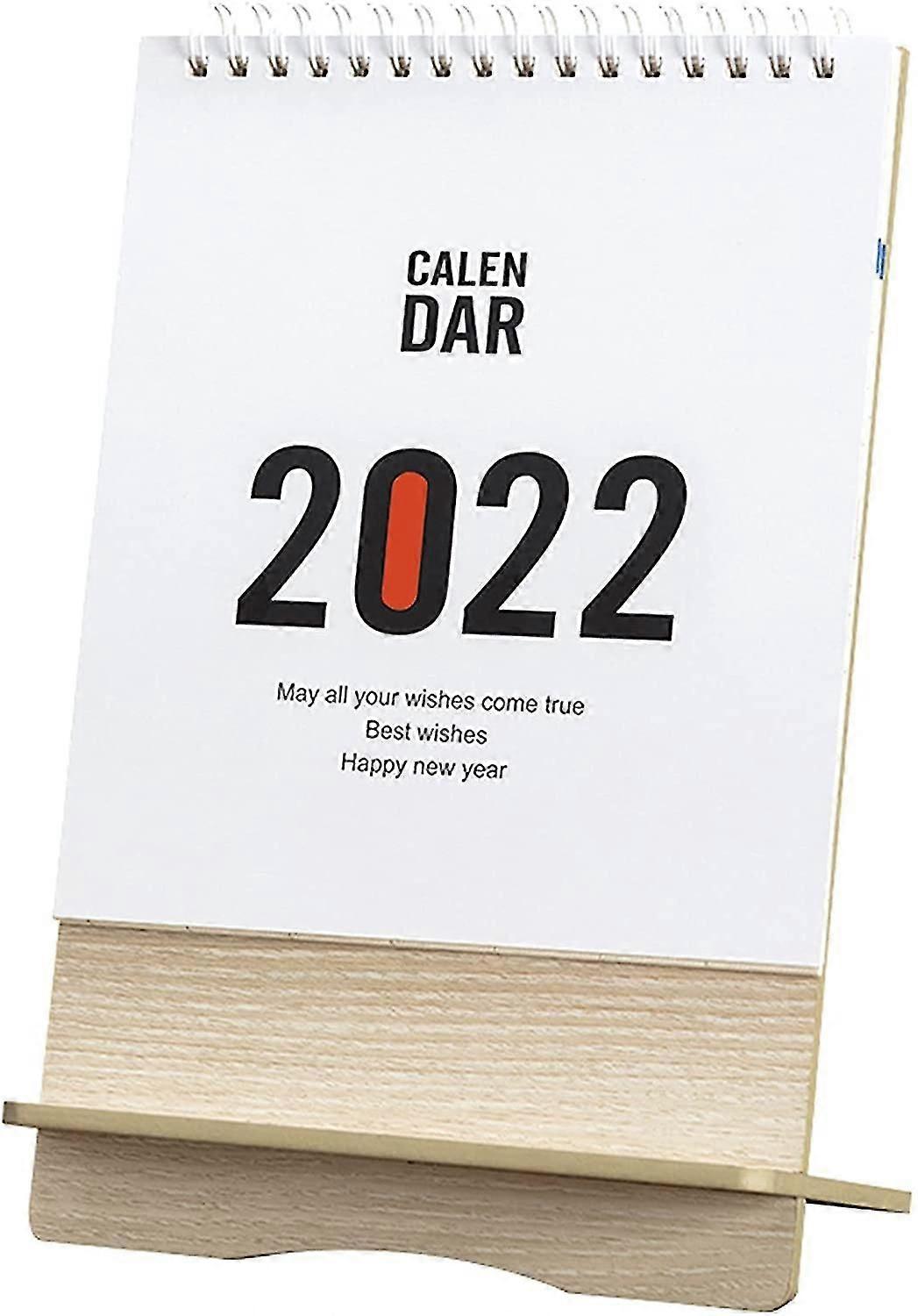 2022 Desk Calendar / Phone Holder Simple Style Flip Monthly Calendar 9.1" X 6.1" (oct. 2021 To Dec. 2022)
